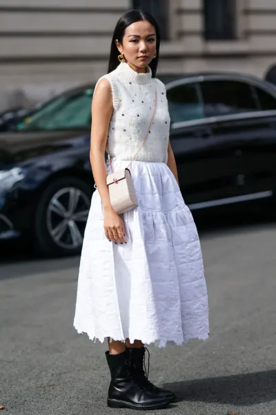 Clean White Midi